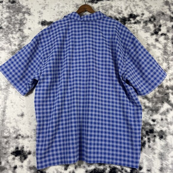 LL Bean Shirt Mens Size Extra Large Blue Front Pockets Button Up Collared Casual - Picture 2 of 12